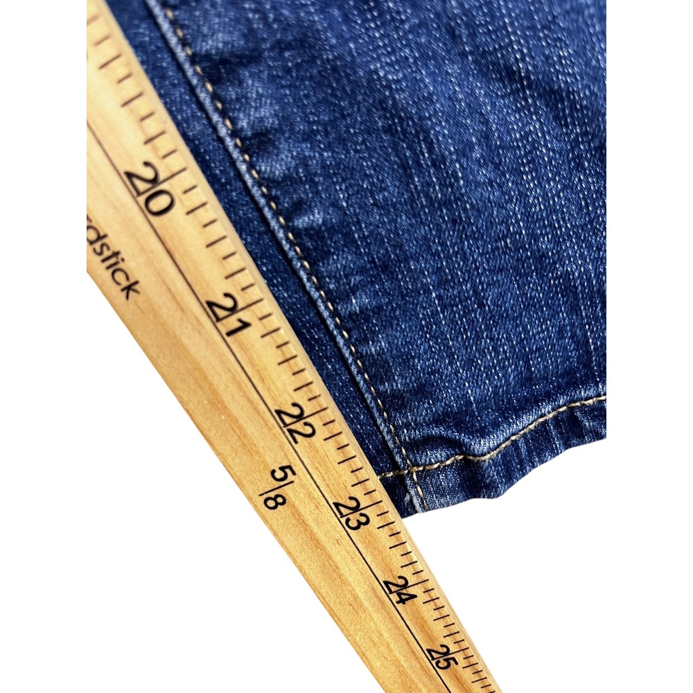 Torrid Vintage Stretch Crop Boyfriend Jeans Medium Wash Patch Pocket Size 10 - Picture 6 of 7